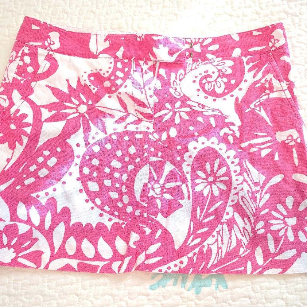 J. Crew Pink-White Skirt-Size 12